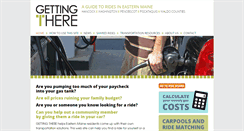 Desktop Screenshot of gettingtheremaine.com